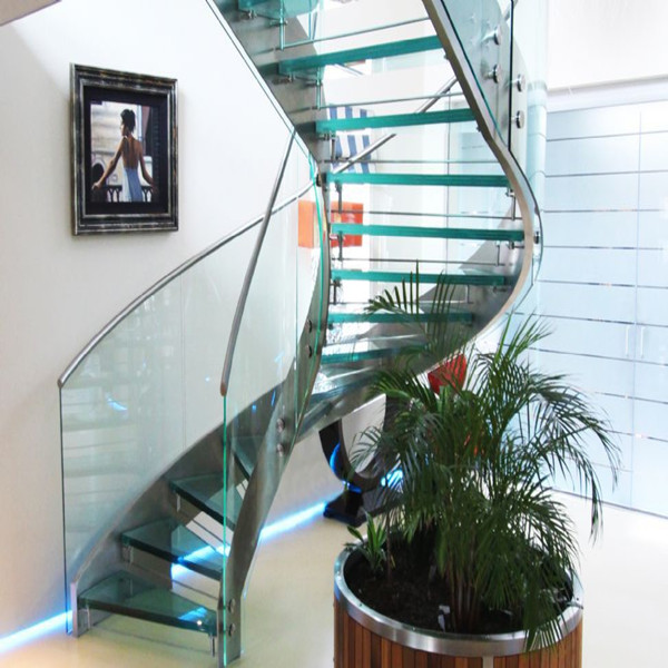 Metal Curved Stairs/Modern Curved Staircase PR-C32
