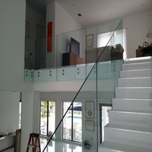 Frameless Glass Railing System with Stainless Steel Standoff PR-B74