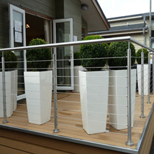 Outdoor Stainless Steel 304 / 316 Cable Railing Design PR-B105