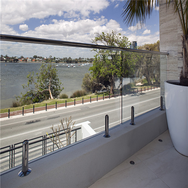 Perfect Design of Frameless Glass Railing with 316 Stainless Steel Solid Spigot PR-B05