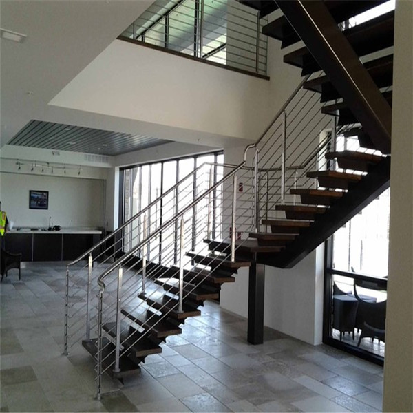 House Projects Indoor Metal Fire Escape Straight Staircase PR-L05