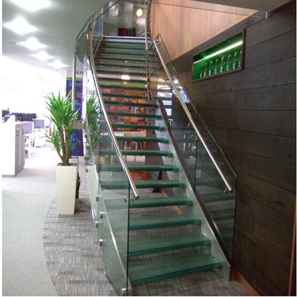 The Straight Steel Staircase for House with Professional Design and High Quality PR-L48