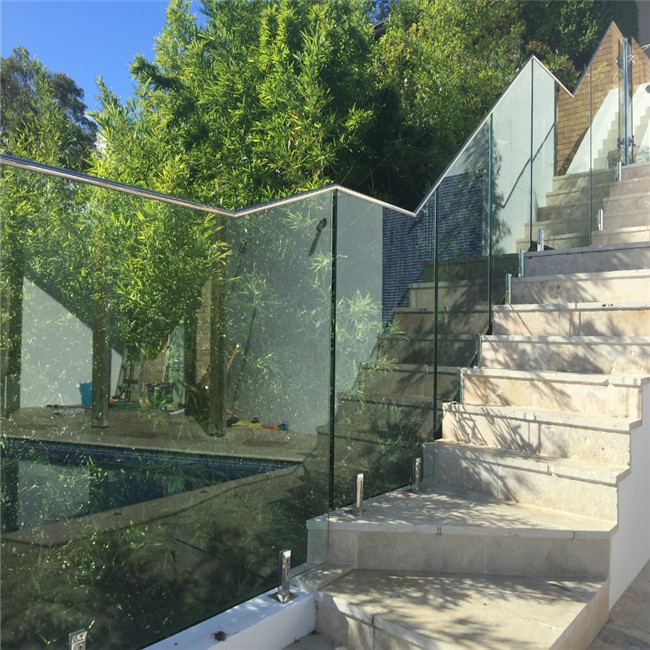 S-Swimming pool glass spigot railing/round friction glass balustrade spigots
