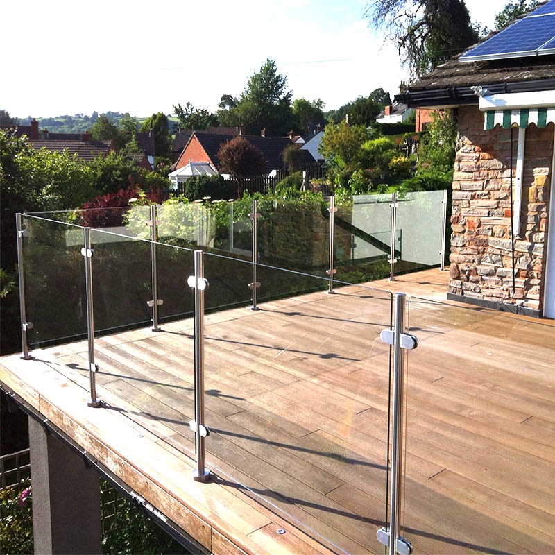 S-Stainless steel baluster glass railing post