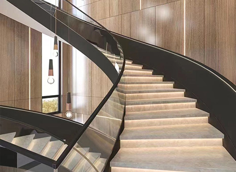 Curved Wooden Staircase: A Masterpiece of Craftsmanship and Elegance