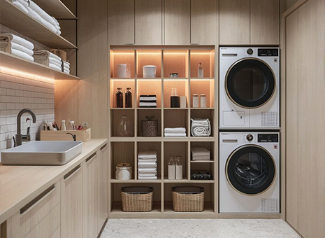 Slim Laundry Cabinet: A Space-Saving and Functional Solution